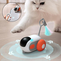 Thumbnail for Remote Control Interactive Cat Car Toy USB Charging Chasing Automatic Self-moving Remote Smart Control Car Interactive Cat Toy Pet Products