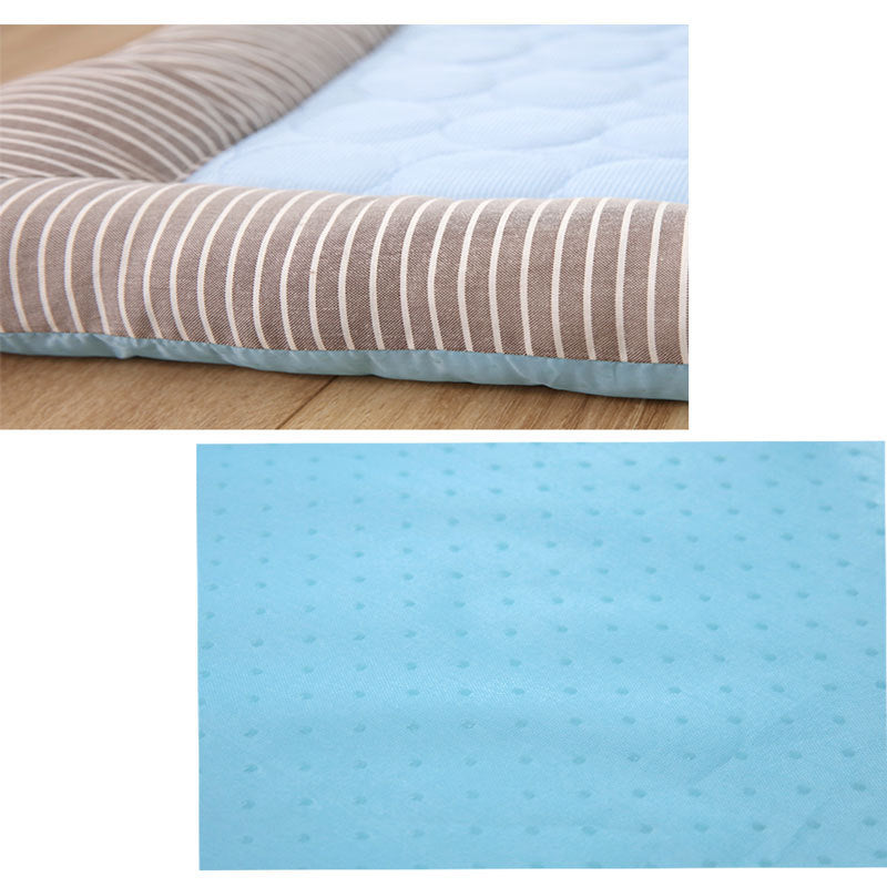 Pet Cooling Pad Bed For Dogs Cats Puppy Kitten Cool Mat Pet Blanket Ice Silk Material Soft For Summer Sleeping Blue Breathable