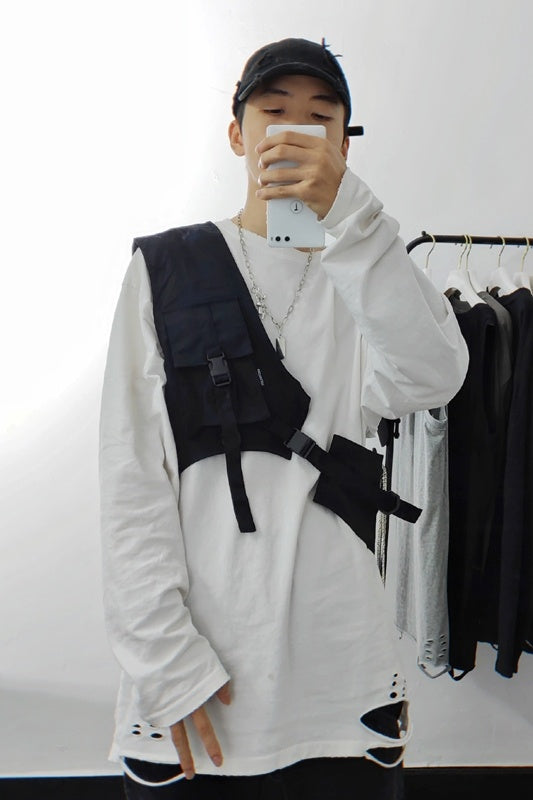 Wu Yifan Functional Tooling Style Tactical Vest Vest Pocket