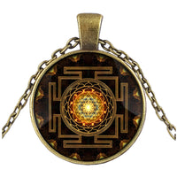 Thumbnail for Sacred Sri Lanka Yantra Time Gem Pendant Necklace