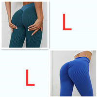 Thumbnail for Plaid Leggings Fitness Yoga Pants Women's Seamless High Waist Breathable Gym Leggings