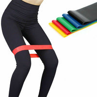 Thumbnail for Resistance Bands Loop Set Of 5 Exercise Workout CrossFit Fitness Yoga Booty Band