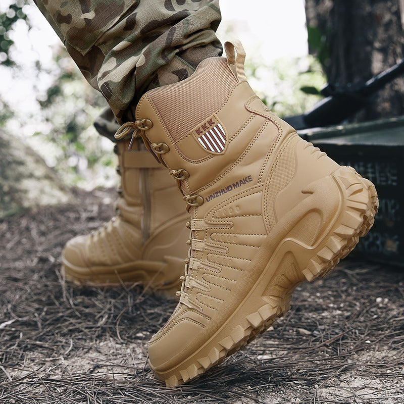 Waterproof outdoor tactical military boots