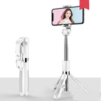 Thumbnail for Compatible with Apple, Tripod Selfie Stick Mobile Universal Live Triangle Bracket One Bluetooth Selfie Artifact