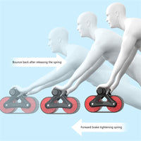 Thumbnail for Double Wheel Abdominal Exerciser Women Men Automatic Rebound Ab Wheel Roller Waist Trainer Gym Sports Home Exercise Devices