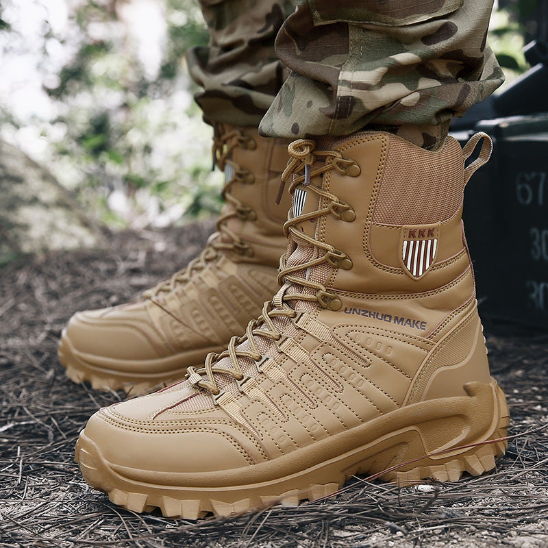 Waterproof outdoor tactical military boots