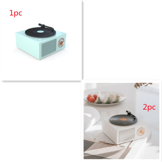 Wireless mini portable retro phonograph bluetooth speaker