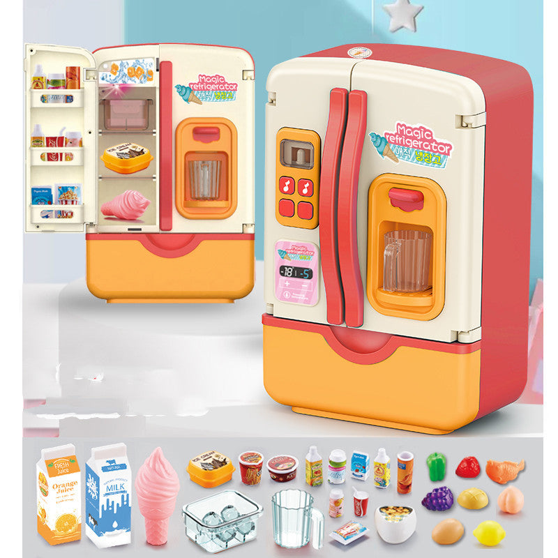 Pretend To Play Simulation Double Spray Refrigerator