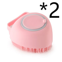 Thumbnail for Silicone Dog Bath Massage Gloves Brush Pet Cat Bathroom Cleaning Tool Comb Brush For Dog Can Pour Shampoo Dog Grooming Supplies