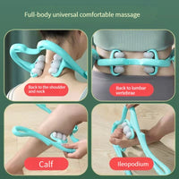 Thumbnail for Neck Massager For Pain Relief Deep Tissue 360 Degree Neck Roller With 96 Pressure Point Neckbud Massage Roller For Neck Shoulder Waist Leg Foot Handheld Relaxer Tool