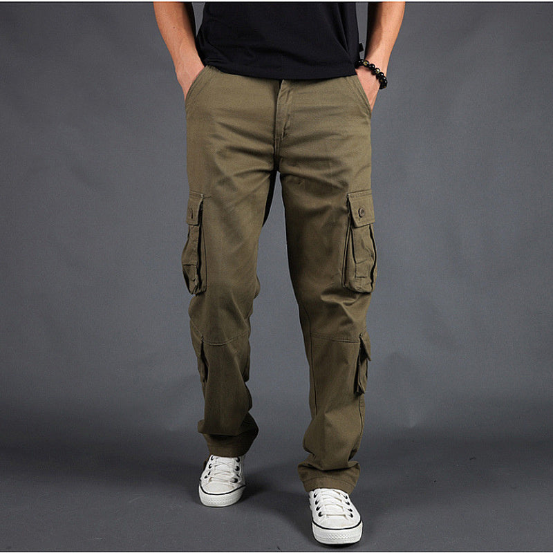 Outdoor Overalls Men's Loose Large Size Multi Pocket Trousers