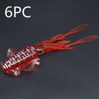 Thumbnail for Squid Bait 15cm 20g Sea Fishing Boat Fishing Simulation Fake Bait Octopus Deep Sea Soft Bait Iron Plate Bait