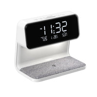 Thumbnail for Creative 3 In 1 Bedside Lamp Wireless Charging LCD Screen Alarm Clock Wireless Phone Charger