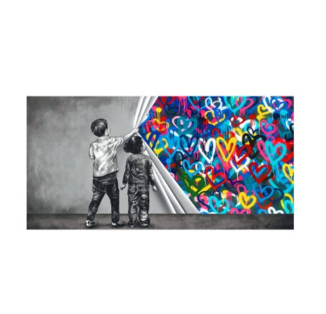 Children's Graffiti Wall Art Canvas Abstract