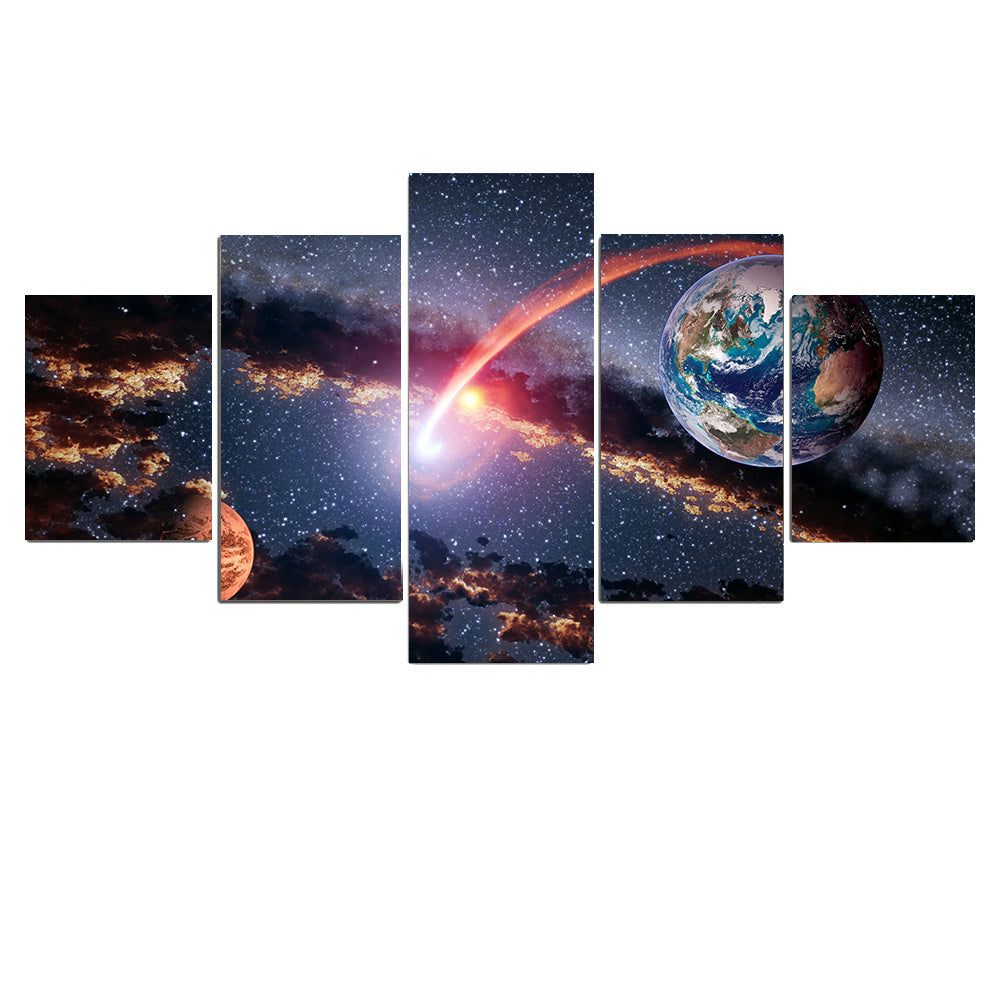 HD Modern Home Decoration Canvas Five-piece Decorative Painting