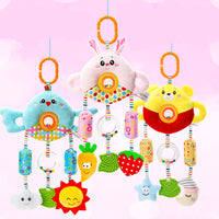 Thumbnail for Stroller Toy 0 To 1 Year Old Bed Hanging Turn Bead Doll Baby Bed Bell Plush Hand Rattle Bed Bell